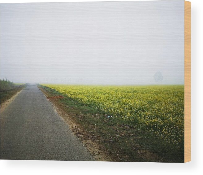 Mustard Fields Wood Print featuring the photograph Take me anywhere by Jarek Filipowicz