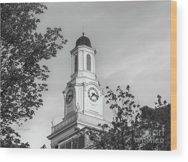 Tennessee Tech Wood Print featuring the photograph Tennessee Tech University Derryberry Hall by University Icons