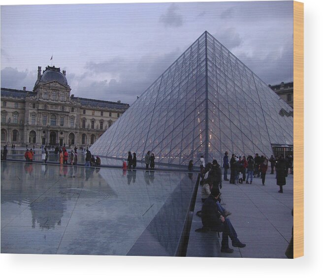 France Wood Print featuring the photograph The Louvre by Roxy Rich