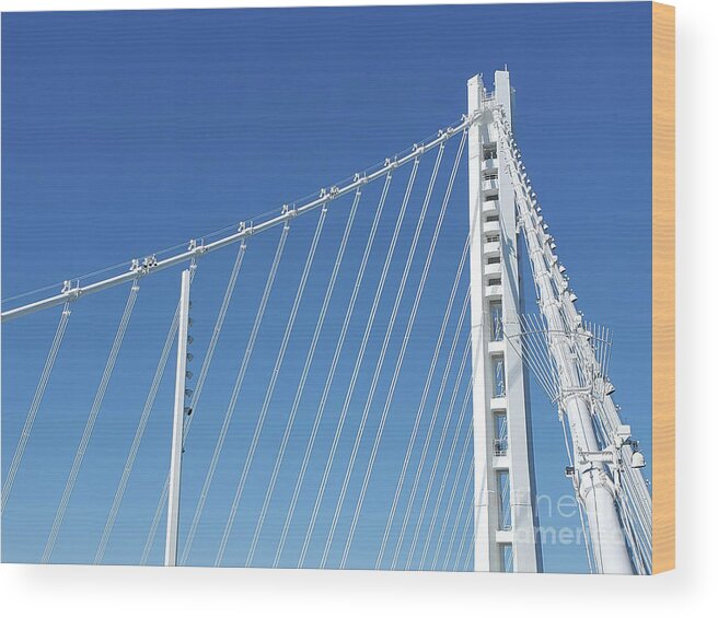 Baybridge Wood Print featuring the photograph The New Oakland Side of the San Francisco Oakland Bay Bridge 20220514_162743 by Wingsdomain Art and Photography