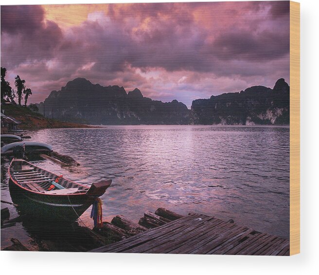 Thailand Wood Print featuring the photograph The World Bathed in Beauty by Mark Gomez