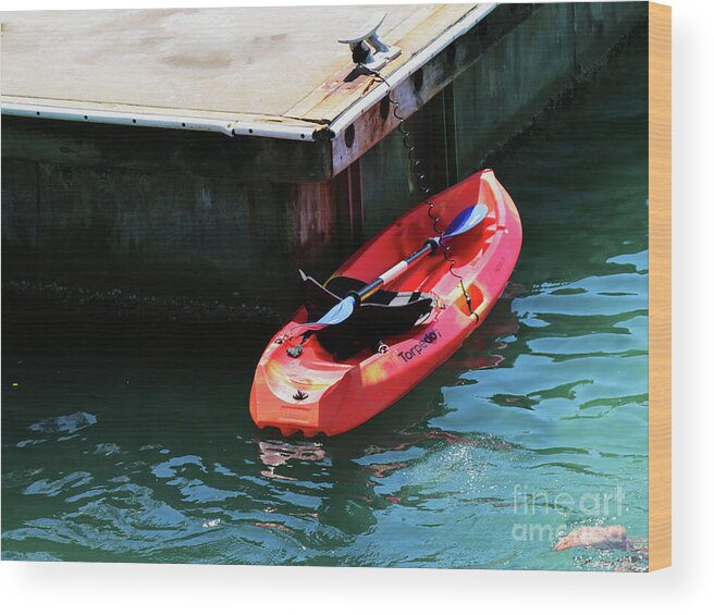 Waterfront Wood Print featuring the photograph Tied Up in Tauranga by Rick Locke - Out of the Corner of My Eye