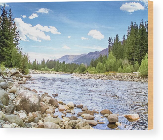 Trout Fishing Wood Print featuring the photograph Trout Fishing by GLENN Mohs
