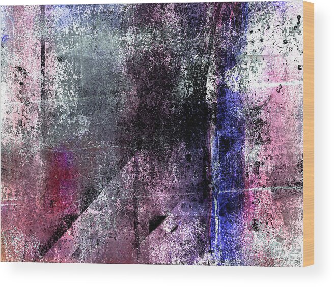 Abstract Wood Print featuring the digital art Rise by Marina Flournoy
