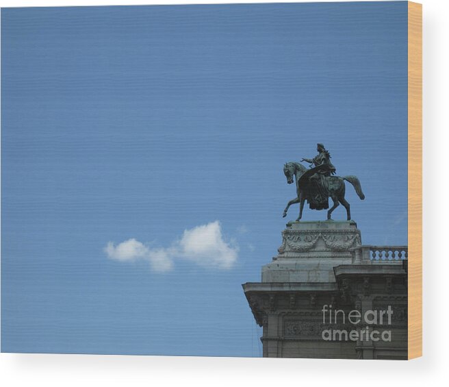 Vienna Wood Print featuring the photograph Vienna sky by Martina Rall