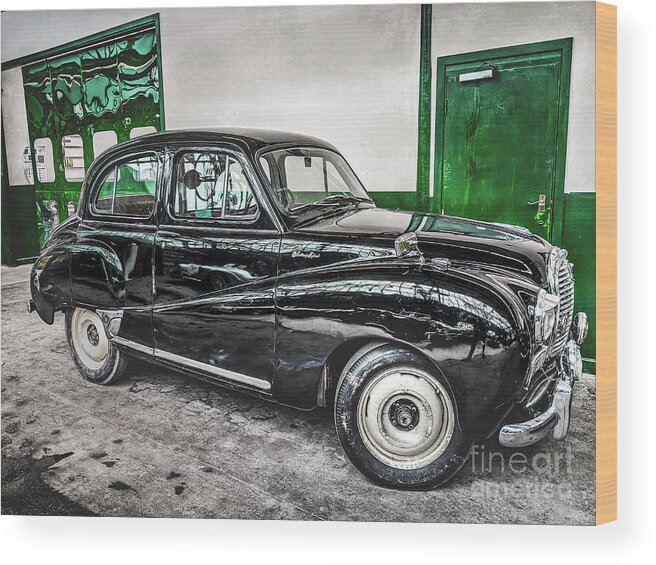 Asphalt Wood Print featuring the photograph Vingate Car Edit For Contest by Luca Lorenzelli