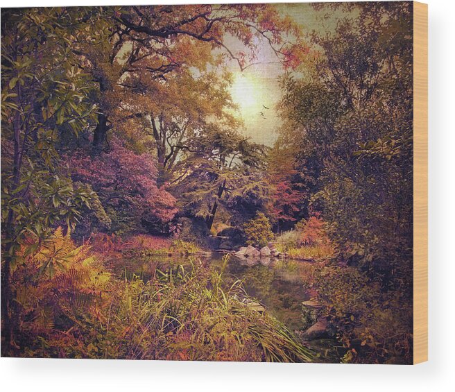 Autumn Wood Print featuring the photograph Vintage Garden by Jessica Jenney