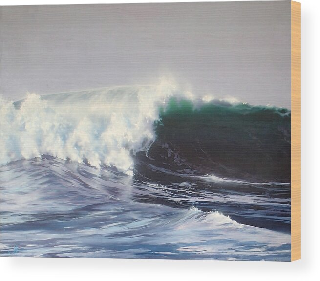 The Wedge Wood Print featuring the painting Wedge by Philip Fleischer