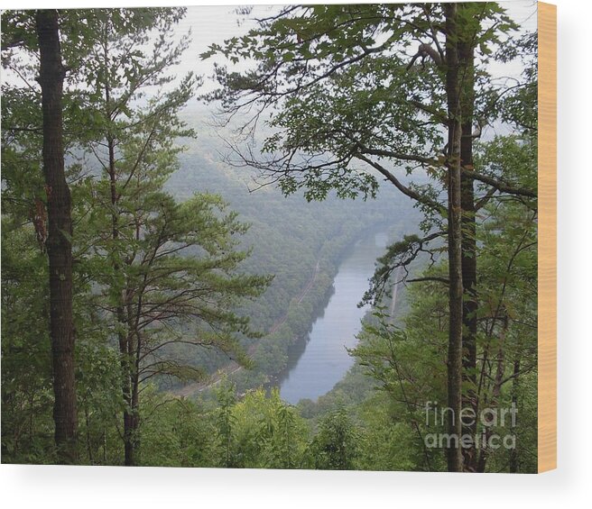West Virginia Photography Wood Print featuring the photograph West Virginia River by Expressions By Stephanie