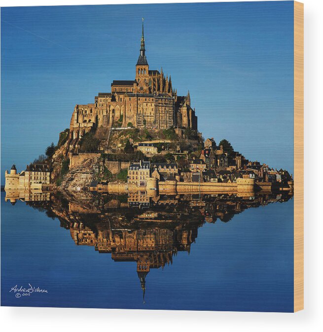 Castle Wood Print featuring the photograph Mont St Michel by Andrew Dickman