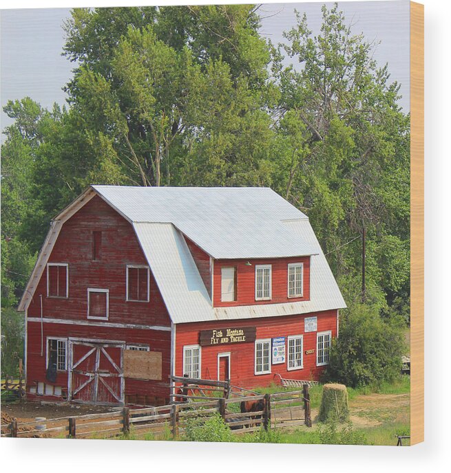 Barn Wood Print featuring the photograph Red Barn by Cathy Anderson