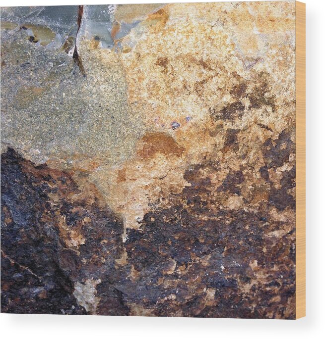 Rock Wood Print featuring the photograph Rockscape 2 by Linda Bailey