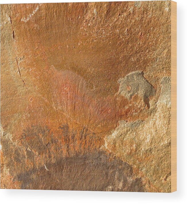 Rock Wood Print featuring the photograph Rockscape 6 by Linda Bailey