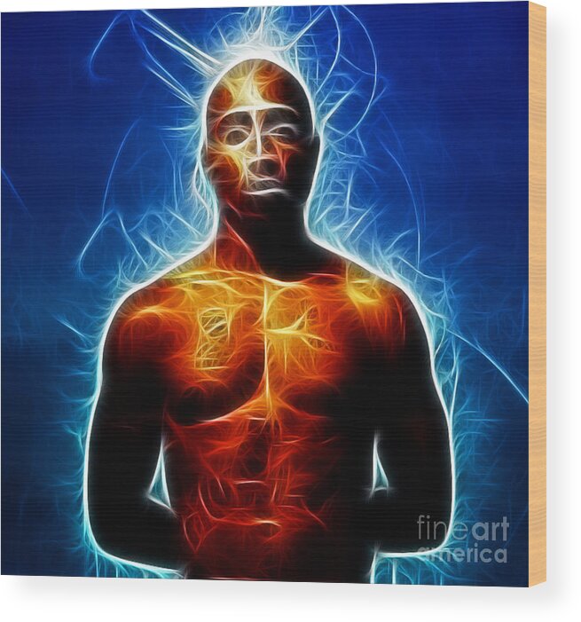 Tupac Shakur Wood Print featuring the photograph Tupac Shakur by Paul Ward