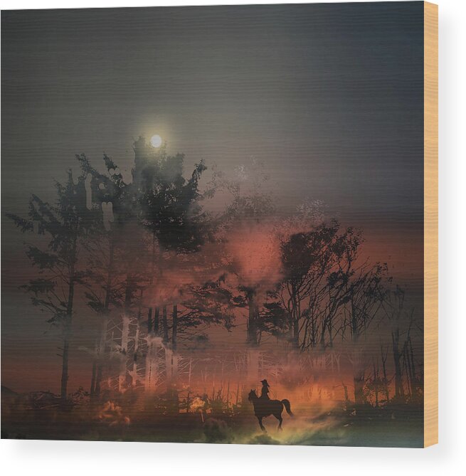 Woods Wood Print featuring the photograph 4310 by Peter Holme III