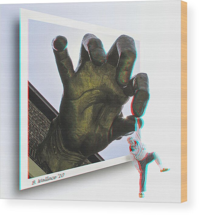 3d Wood Print featuring the photograph Drop Out - Use Red-Cyan 3D glasses by Brian Wallace
