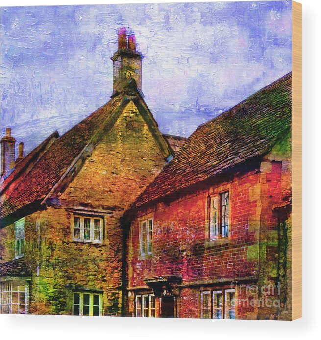 Lacock Wood Print featuring the photograph Lacock Village, Wiltshire by Judi Bagwell