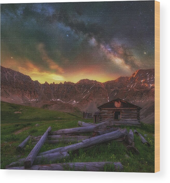 Milky Way Wood Print featuring the photograph Mayflower Milky Way by Darren White