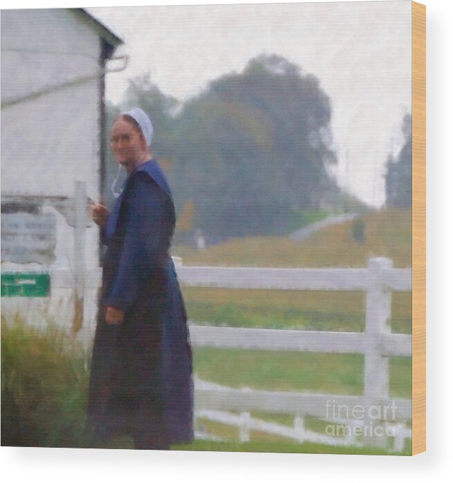 Amish Wood Print featuring the photograph Simple Living by Debbi Granruth