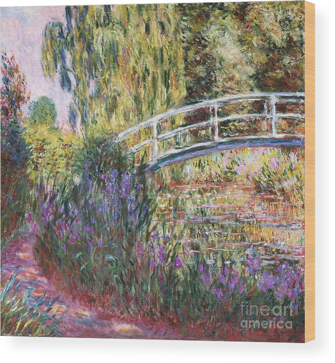 #faatoppicks Wood Print featuring the painting The Japanese Bridge by Claude Monet