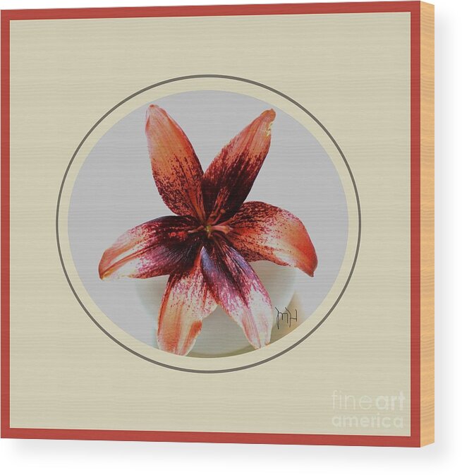 Photo Wood Print featuring the photograph Tropical Lily by Marsha Heiken
