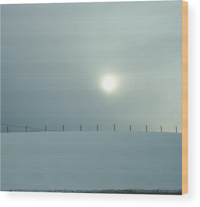 Sun Wood Print featuring the photograph Winter Sun I by Magda Levin