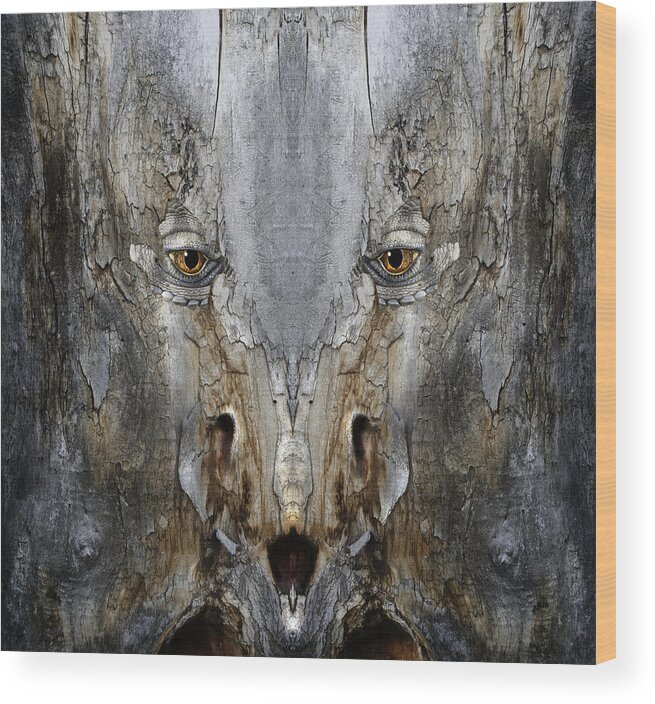 Wood Wood Print featuring the digital art Woody 169 by Rick Mosher