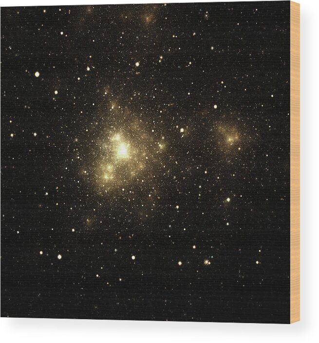 Dust Wood Print featuring the photograph Close-up Of Shiny Nebula With by Sololos