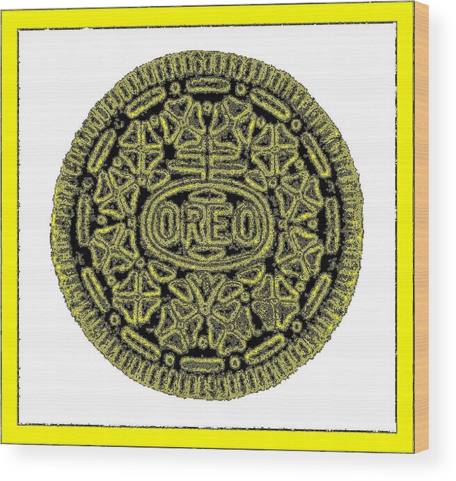 Oreo Wood Print featuring the photograph Oreo Redux Yellow 5 by Rob Hans