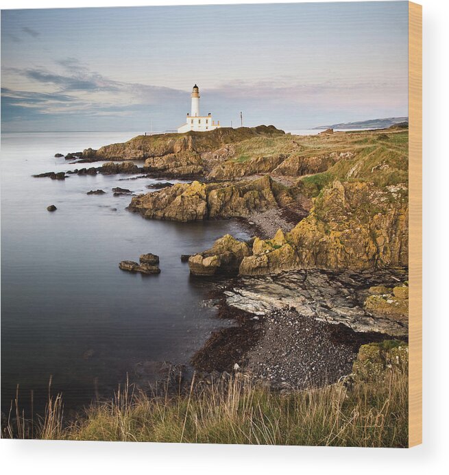 Grass Wood Print featuring the photograph Royal Turnberry by Image By Peter Ribbeck