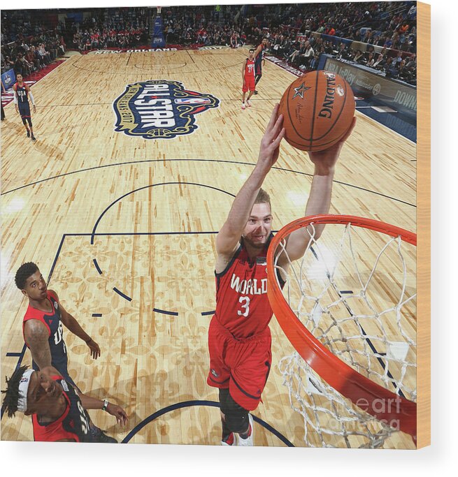 Domantas Sabonis Wood Print featuring the photograph Domantas Sabonis #1 by Nathaniel S. Butler