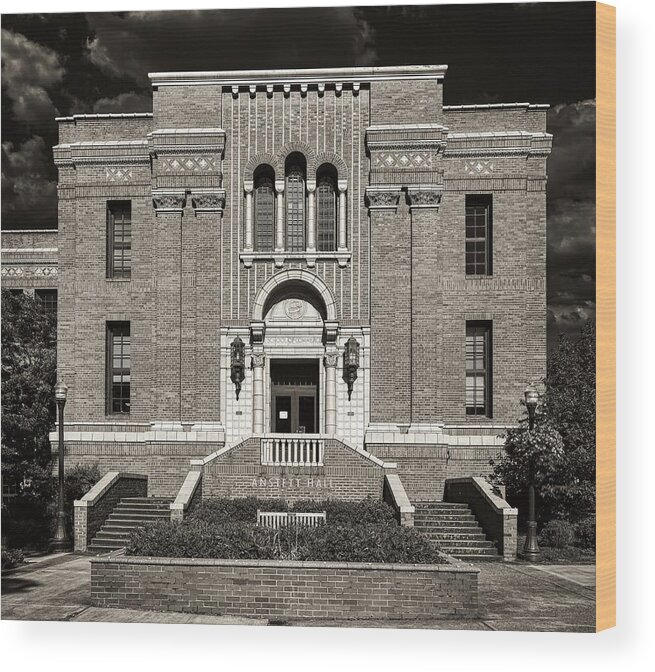 University Of Oregon Wood Print featuring the photograph Anstett Hall - University of Oregon #3 by Mountain Dreams