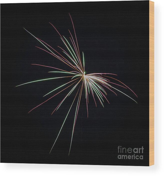 Fireworks Wood Print featuring the photograph Fireworks 9-6-20 -3 by William Norton