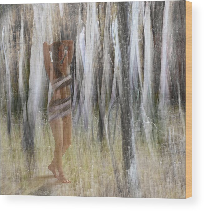 Model Wood Print featuring the photograph Into the woods by Roni Chastain