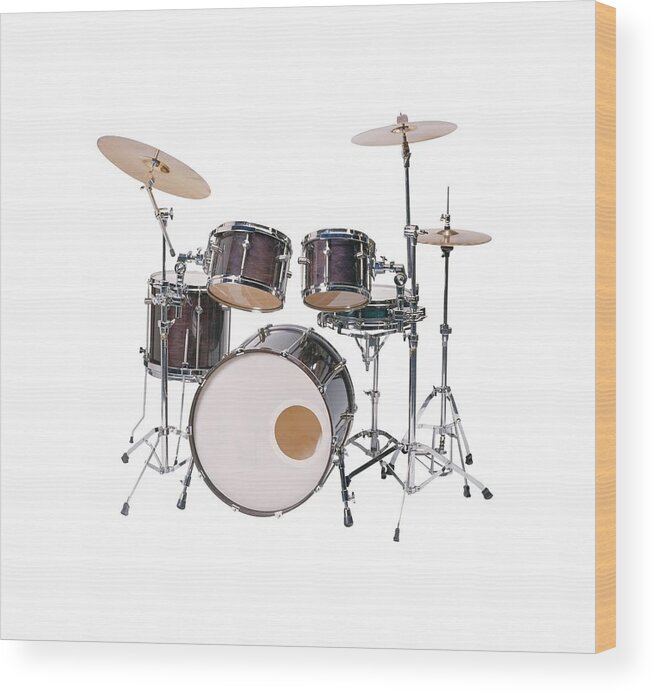 Drums Wood Print featuring the photograph Percussion by Nancy Ayanna Wyatt