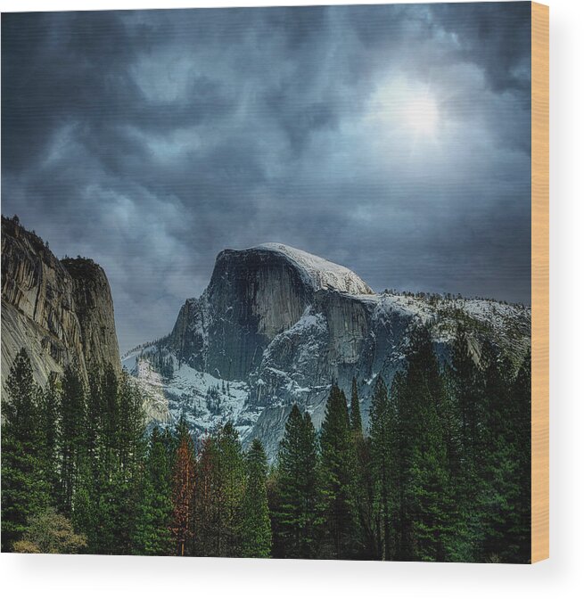 Landscape Wood Print featuring the photograph Winter Storm Under The Sun by Romeo Victor