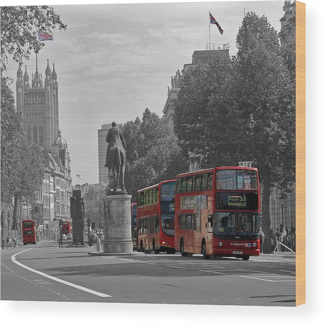 London Wood Print featuring the photograph Routemaster London Buses by Tony Murtagh