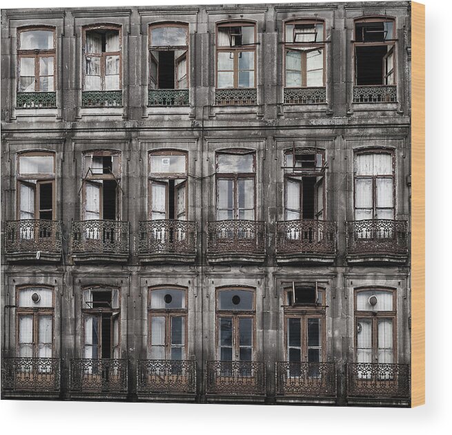 Windows Wood Print featuring the photograph Decay by Fran Osuna