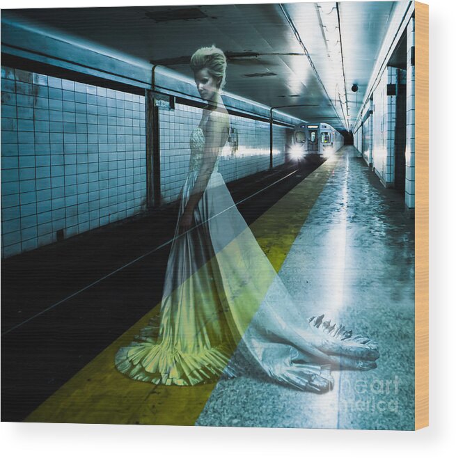 Bride Wood Print featuring the photograph Ghost Bride by Diane Diederich