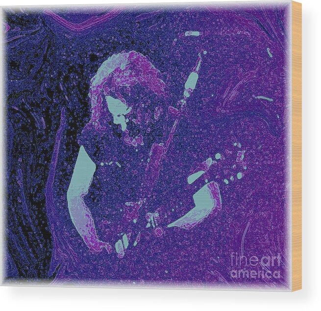 Jerry Garcia Wood Print featuring the photograph Not Fade Away #1 by Susan Carella