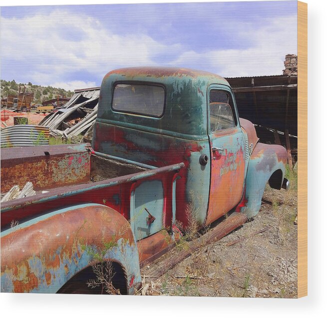 Old Car Wood Print featuring the photograph Retired by Donna Spadola