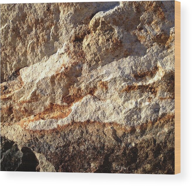 Rock Wood Print featuring the photograph Rockscape 9 by Linda Bailey