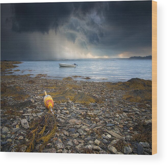 #boats Wood Print featuring the photograph Storm Rolls In by Darylann Leonard Photography