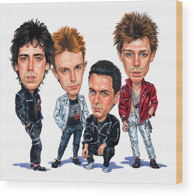 The Clash Wood Print featuring the painting The Clash by Art 
