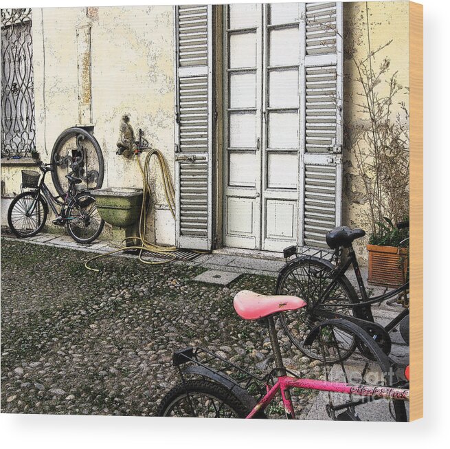 Italy Wood Print featuring the photograph Vigevano Italy by Marsha Young
