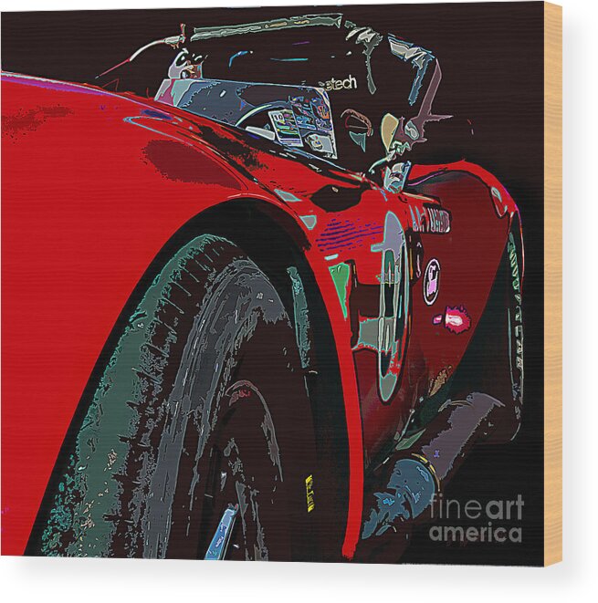 Race Cars Wood Print featuring the photograph Vintage 7 by Tom Griffithe