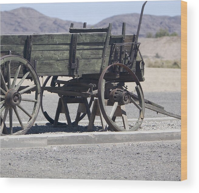 Old West Wood Print featuring the photograph Western Wagon by Gilbert Artiaga