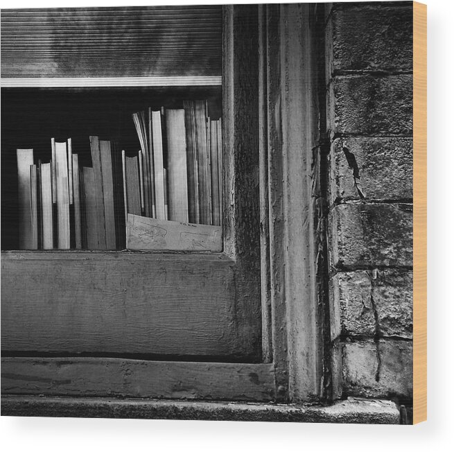 Black And White Photography Wood Print featuring the photograph Wisdom Inside by Steven Milner