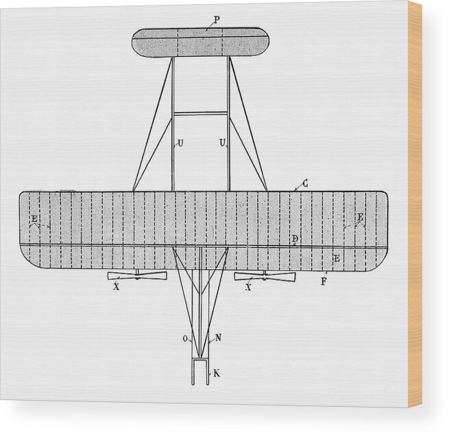 Wright Model A Wood Print featuring the photograph Wright Biplane by Science Photo Library
