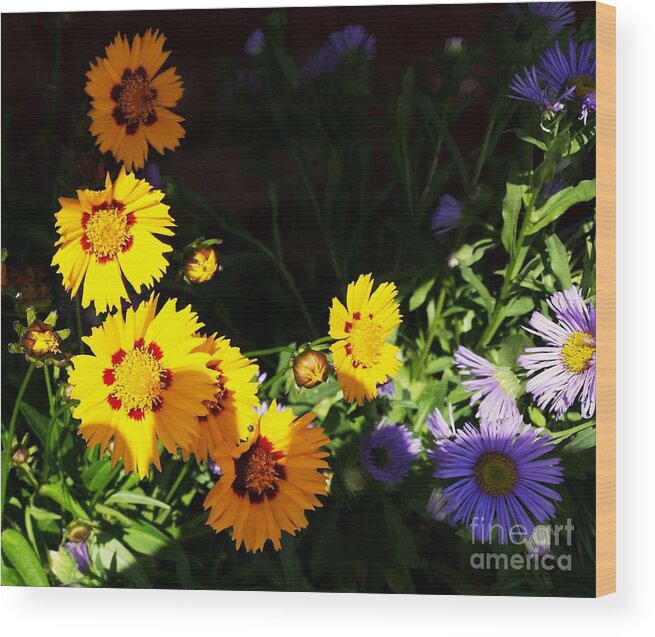 Yellower Flower Wood Print featuring the photograph Yellow Flower by Rose Wang